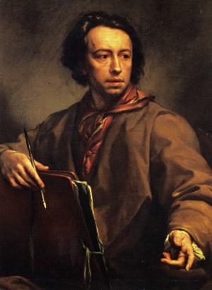 Portrait Künstler Mengs Anton Raphael (1728 Aussig  - 1779 Rom),18.Jh.…