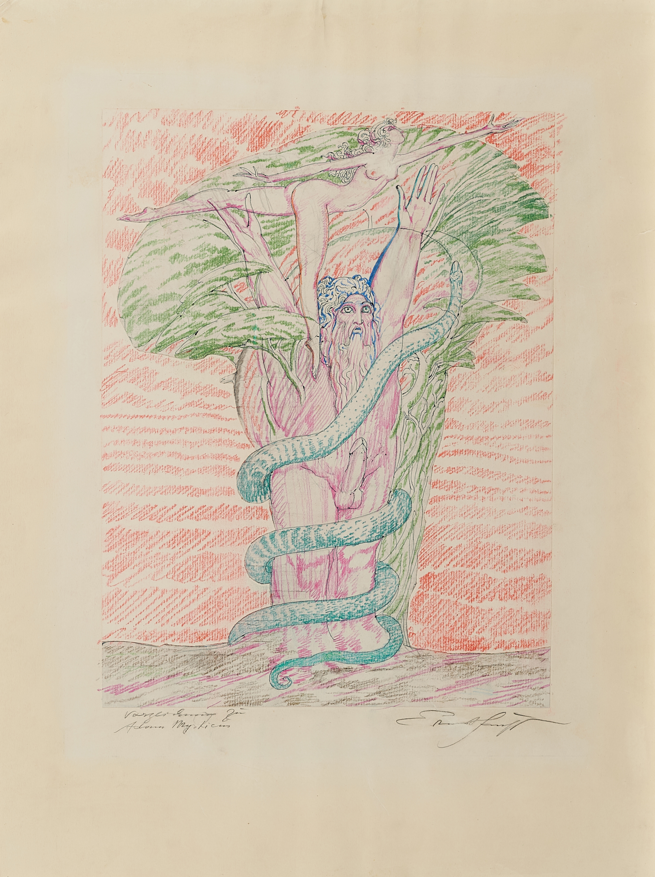 Ernst Fuchs - <br >Vorzeichnung zu Adam Mysticus, 66366-1, Van Ham Kunstauktionen