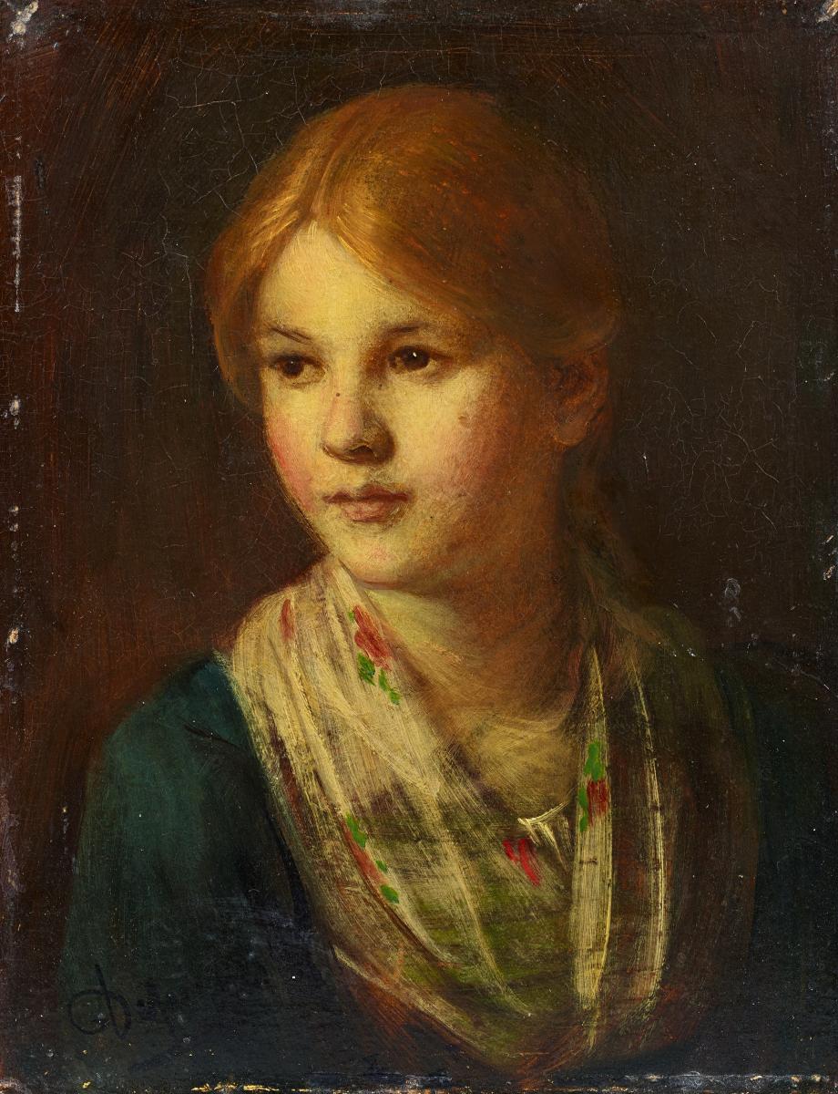 Franz von Defregger - Portrait eines Tiroler Maedchens, 65465-1, Van Ham Kunstauktionen