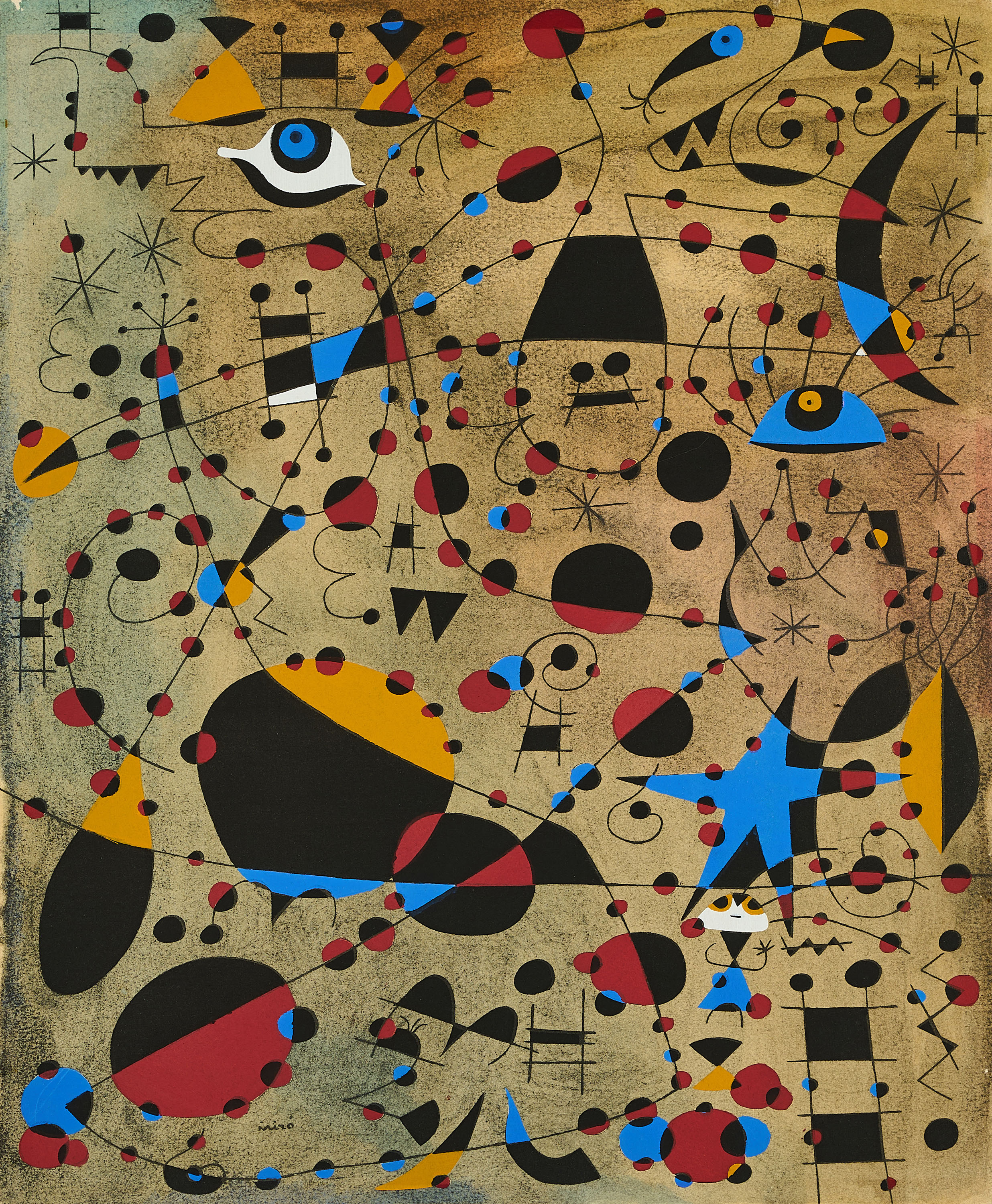 Joan Miro - Aus Constellations, 77823-7, Van Ham Kunstauktionen