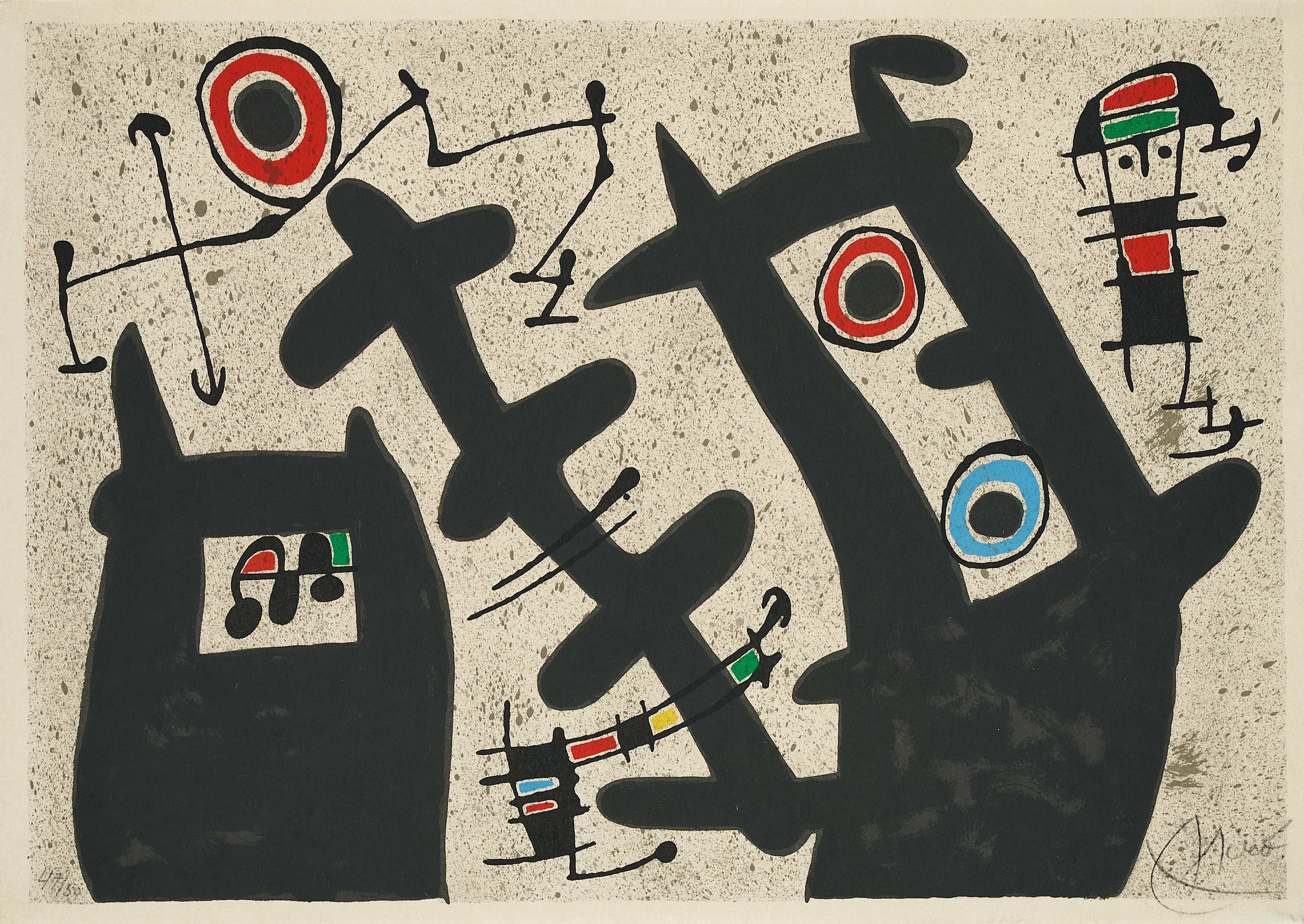 Joan Miro - Aus Le lezard aux plumes dor, 79390-3, Van Ham Kunstauktionen