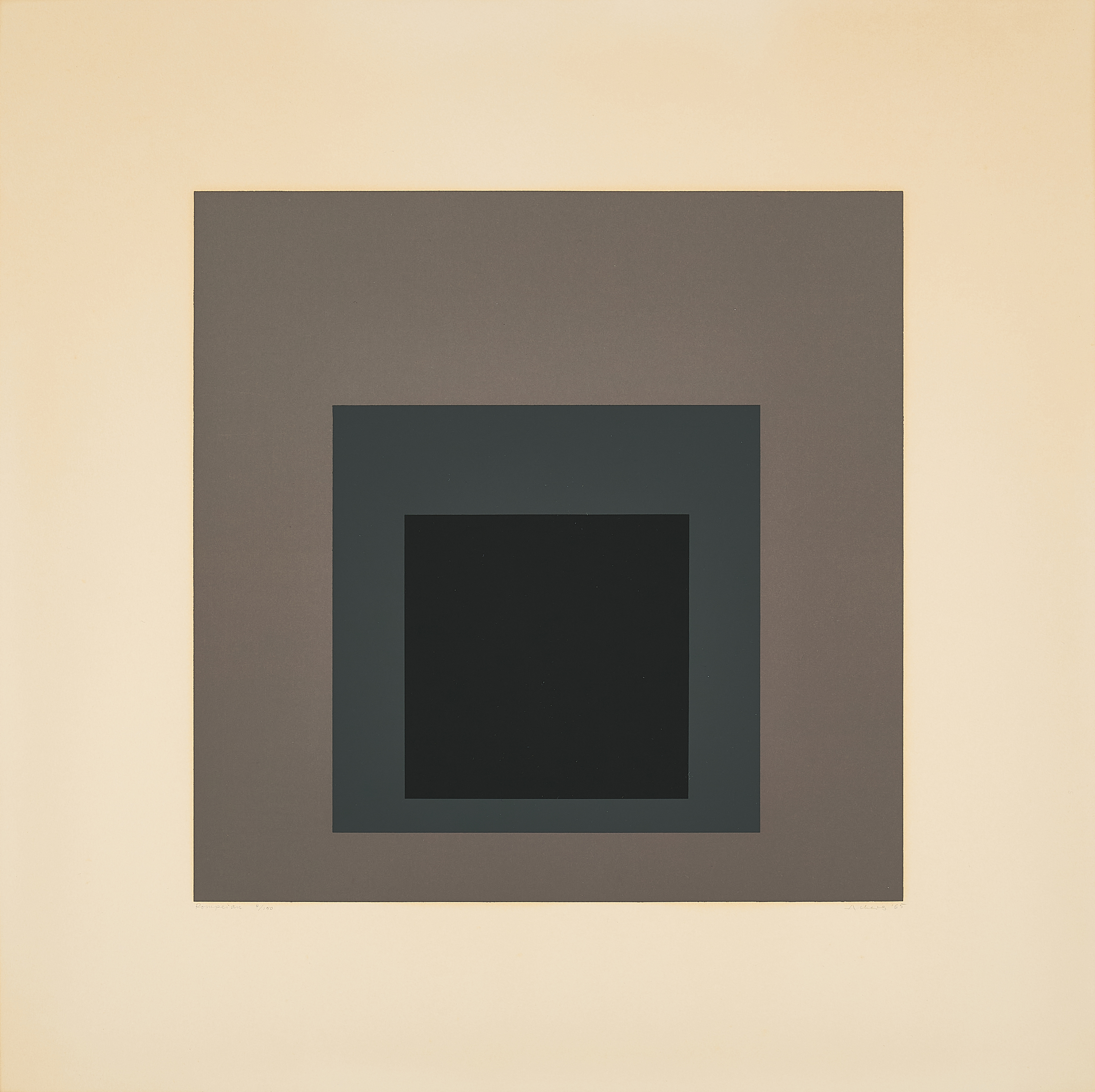 Josef Albers - Pompeian, 80417-1, Van Ham Kunstauktionen