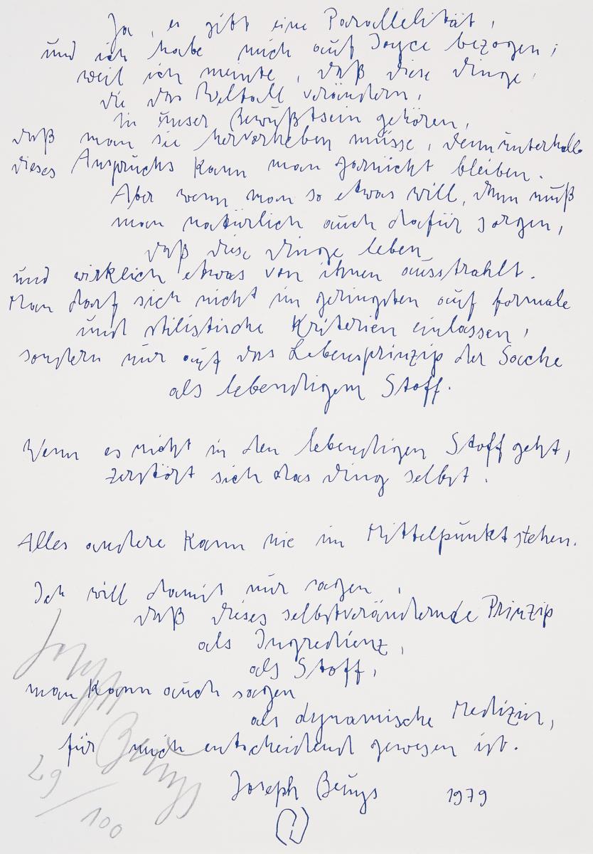 Joseph Beuys - James Joyce, 58062-86, Van Ham Kunstauktionen