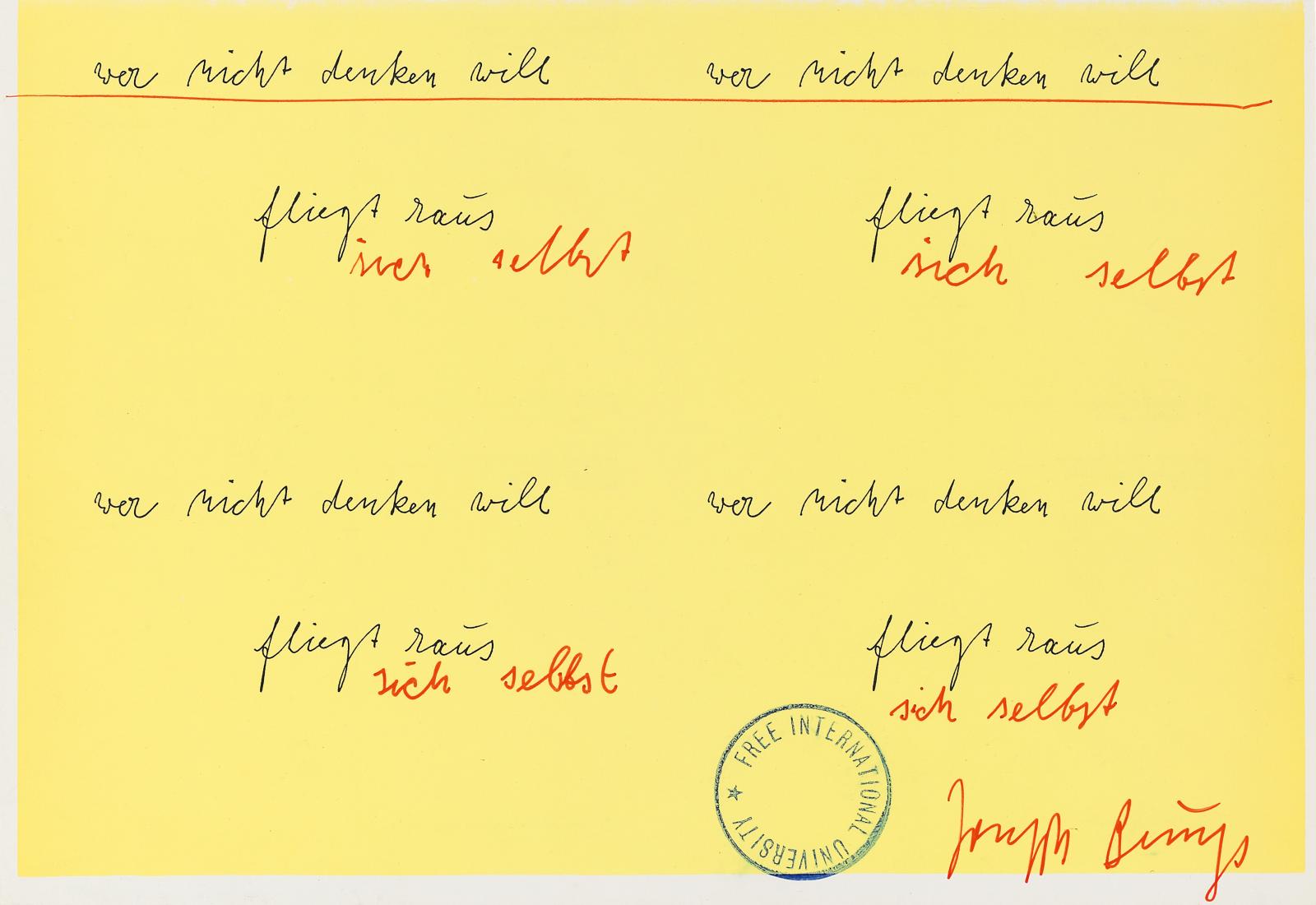 Joseph Beuys - sich selbst, 55278-3, Van Ham Kunstauktionen