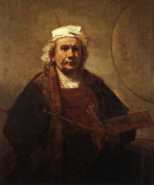 Portrait Künstler Rembrandt van Rijn  (1606 Leiden  - 1669 Amsterdam),17.Jh.…