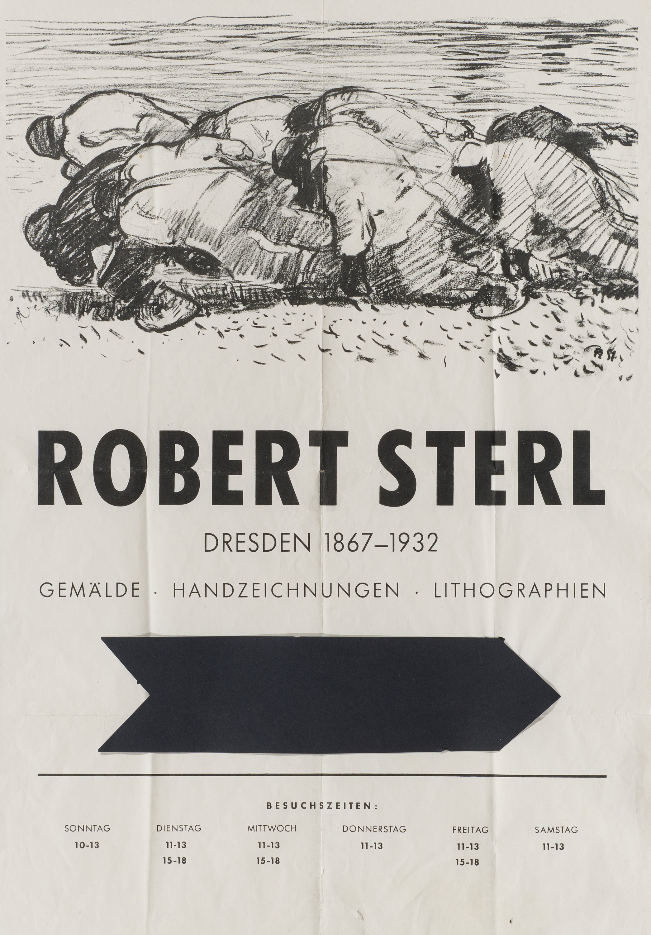 Robert Hermann Sterl - Ausstellungsplakat zur Ausstellung im Staedtischen Kunsthaus Bielefeld 1952, 64466-108, Van Ham Kunstauktionen