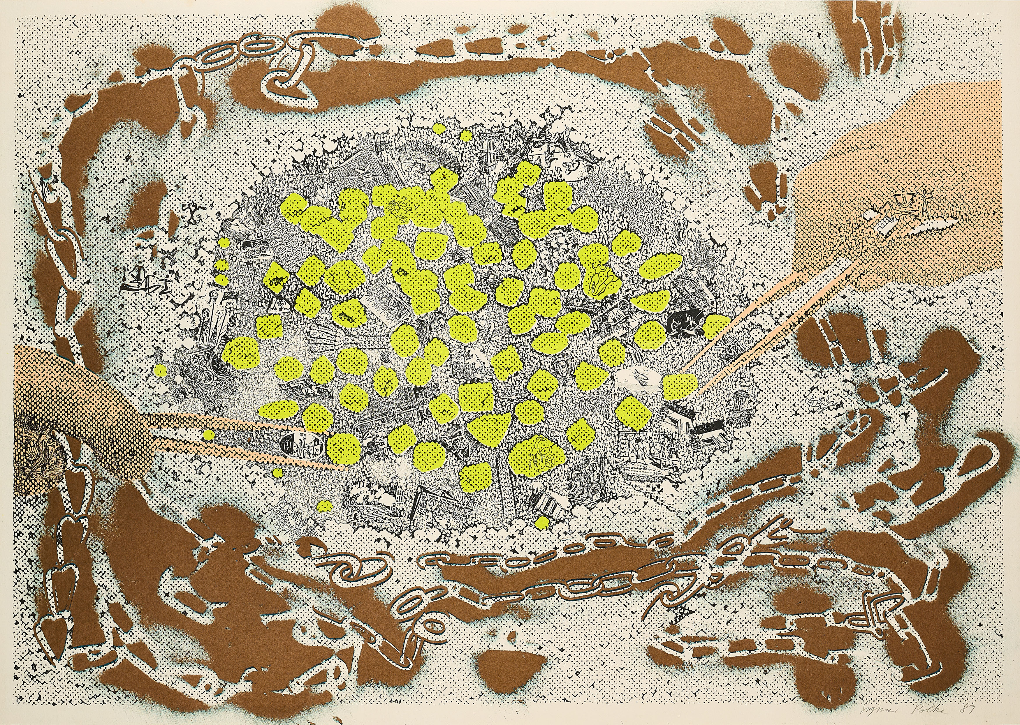 Sigmar Polke - Ohne Titel Revolution 200 ans apres, 80106-40, Van Ham Kunstauktionen