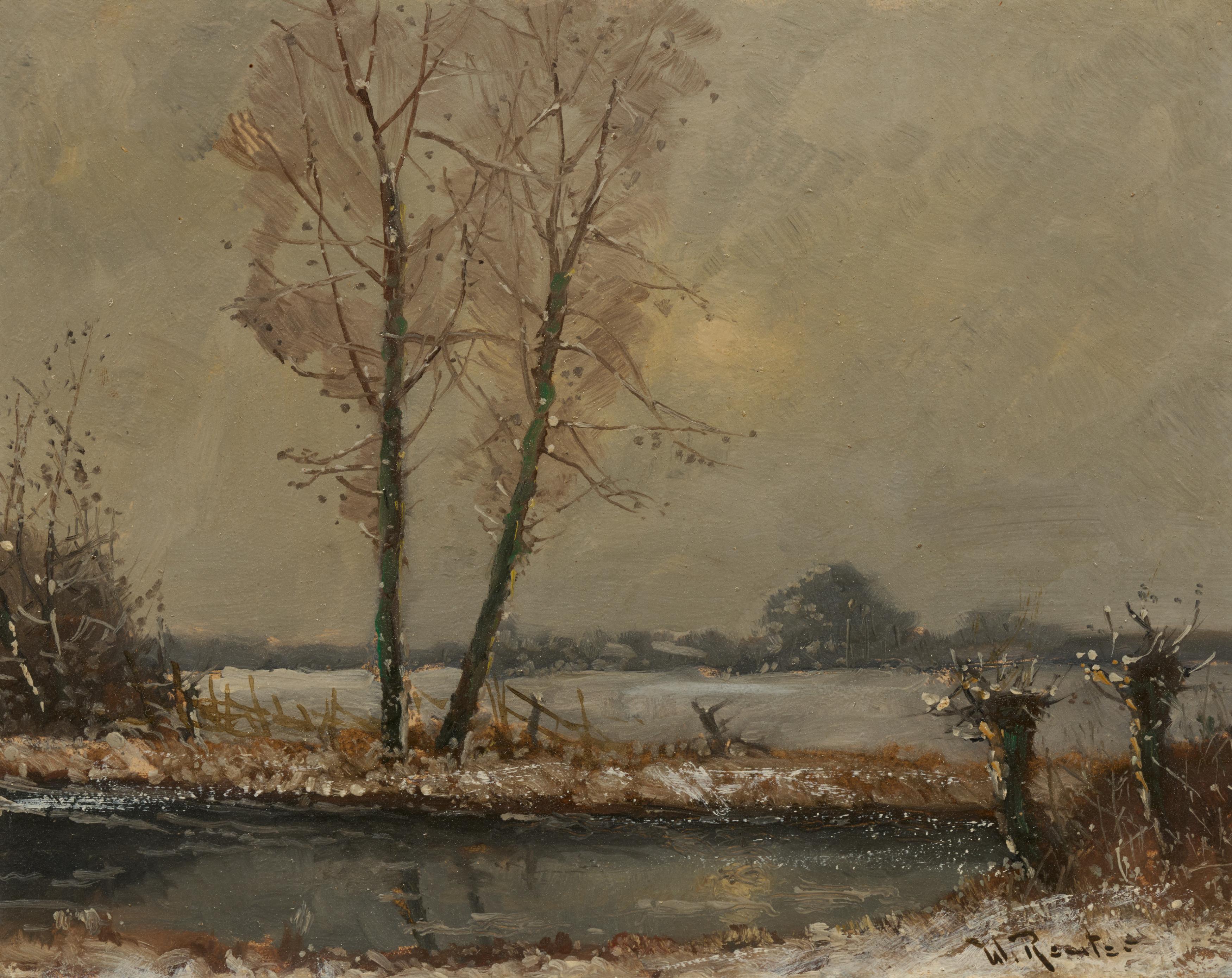 Wilhelm Reuter - Winterlandschaft am Niederrhein, 77885-9, Van Ham Kunstauktionen