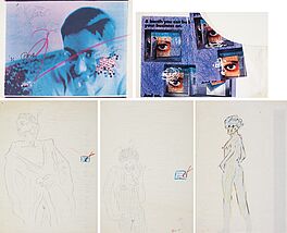 Nam June Paik - Konvolut von 4 Zeichnungen und 1 Druckgrafik, 79527-381, Van Ham Kunstauktionen