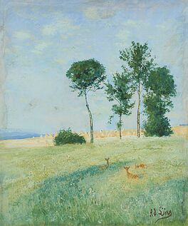 Adolf Lins - Rehe auf der Sommerwiese, 80013-6, Van Ham Kunstauktionen