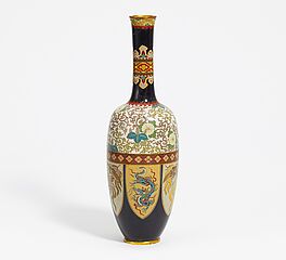 Cloisonnevase mit Drachen und Phoenix, 65092-5, Van Ham Kunstauktionen