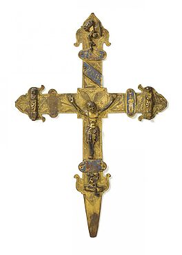 Spanien - Spaetgotisches Vortragekreuz, 64084-89, Van Ham Kunstauktionen