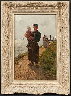 Friedrich Kallmorgen - Hollaendischer Fischer mit Kind, 69447-11, Van Ham Kunstauktionen