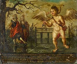 Adriaen Pietersz van de Venne - Cupido auf dem Eise, 57180-17, Van Ham Kunstauktionen