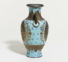 Zun-Vase mit Henkeln und grossen Medaillons, 66636-5, Van Ham Kunstauktionen