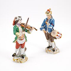 Meissen - Floetist und Geigenspieler aus der Cris de Paris, 76654-15, Van Ham Kunstauktionen