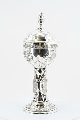 Lazarus Posen - Grosser Jugendstil Deckelpokal als Schuetzenpreis, 75130-2, Van Ham Kunstauktionen