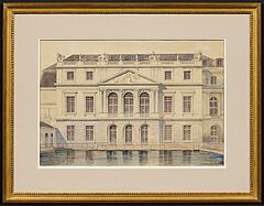 Marcel Lambert - Aufriss einer Schlossfassade Versailles, 79636-2, Van Ham Kunstauktionen