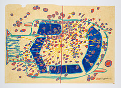 Friedensreich Hundertwasser - Automobil mit roten Regentropfen, 79686-29, Van Ham Kunstauktionen