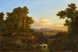 Karoly Marko - Weite italienische Landschaft mit der Taufe Christi, 58460-1, Van Ham Kunstauktionen