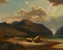 Carl Rottmann - Gewitterstimmung im Fjord, 80415-2, Van Ham Kunstauktionen