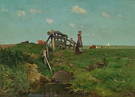 Emile Claus - Weite Wiesenlandschaft bei Domburg, 75953-1, Van Ham Kunstauktionen