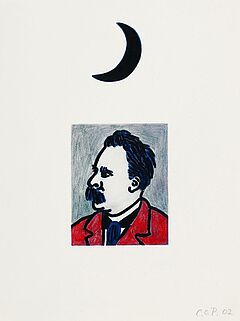 CO Paeffgen - Ohne Titel Mond ueber Nietzsche, 55918-3, Van Ham Kunstauktionen