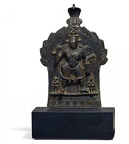 Platte mit Virabhadra Daksha und Mahakali, 66185-4, Van Ham Kunstauktionen