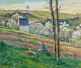 Victor Vignon - Paysage de campagne avec une jeune fille de repos, 57187-7, Van Ham Kunstauktionen