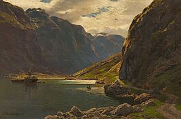 Themistokles von Eckenbrecher - Dampschiffe im Fjord, 77362-15, Van Ham Kunstauktionen