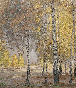 Otto Altenkirch - Herbstlicher Blick auf Birkenwald, 60808-2, Van Ham Kunstauktionen