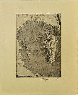 Horst Janssen - Ohne Titel zu Hower Heft II Ein Ge-Pferdte fuer Bettina, 61980-21, Van Ham Kunstauktionen