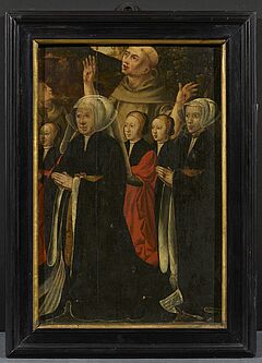 Deutsche Schule - Stifterfamilie mit dem Heiligen Franziskus, 75035-4, Van Ham Kunstauktionen