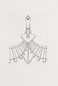 Konrad Klapheck - Der Schuerzenjaeger Der Reissverschluss, 69478-2, Van Ham Kunstauktionen