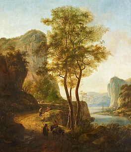 Jan Both - Gebirgslandschaft mit Reisenden am Fluss, 58787-3, Van Ham Kunstauktionen