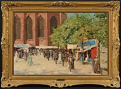 Constantin Gerhardinger - Die Auer Dult auf dem Muenchener Mariahilf Platz, 79352-1, Van Ham Kunstauktionen