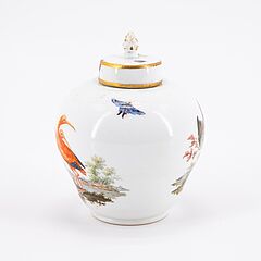 Meissen - Balusterfoermige Vase mit Flamingos, 65760-30, Van Ham Kunstauktionen