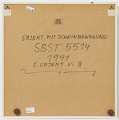 Ludwig Wilding - Objekt mit Scheinbewegung SBST 5514, 67050-1, Van Ham Kunstauktionen