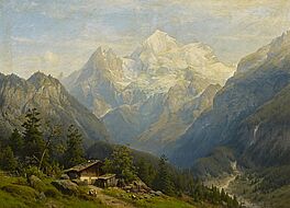 Joseph Jansen - Blick auf das Mont-Blanc-Massiv, 69812-1, Van Ham Kunstauktionen