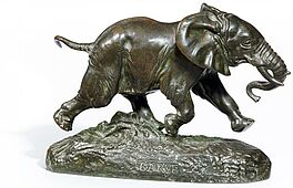 Antoine Louis Barye - Rennender Elefant vom Senegal, 56039-5, Van Ham Kunstauktionen