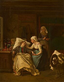 Theophile Emmanuel Duverger - Das kranke Kind, 73203-2, Van Ham Kunstauktionen