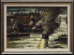 Frans Masereel - Port de Londres Fumees de remorqueurs, 74242-1, Van Ham Kunstauktionen
