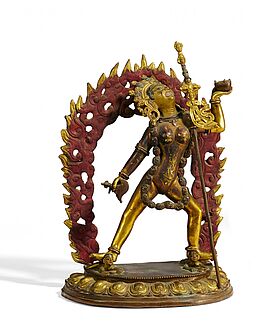 Grosse Figur der Dakini Vajrayogini, 66857-7, Van Ham Kunstauktionen