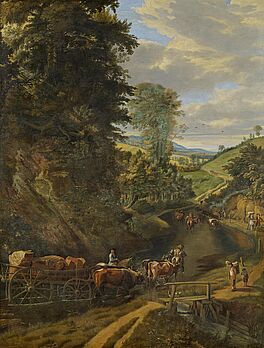 Jan Siberechts - Weite Landschaft mit einem mit Steinen beladenen Fuhrwerk, 68416-24, Van Ham Kunstauktionen