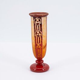 Charles Schneider Le Verre Francais - KLEINE BALUSTERVASE ROSACES, 76177-4, Van Ham Kunstauktionen