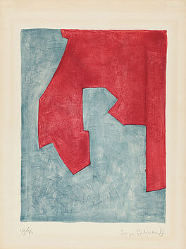 Serge Poliakoff - Composition rouge et bleue, 70650-1, Van Ham Kunstauktionen