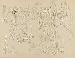 George Grosz - Musterung, 80131-3, Van Ham Kunstauktionen