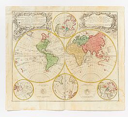 Nuernberg - WELTKARTE - PLANIGLOBII TERRESTRIS MAPPA UNIVERSALIS, 68008-415, Van Ham Kunstauktionen