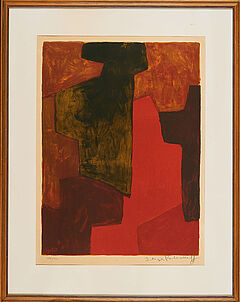 Serge Poliakoff - Composition orange et verte, 73442-11, Van Ham Kunstauktionen