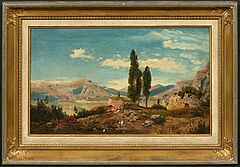 Albert Flamm - Italienische Landschaft mit Hirten, 77885-12, Van Ham Kunstauktionen